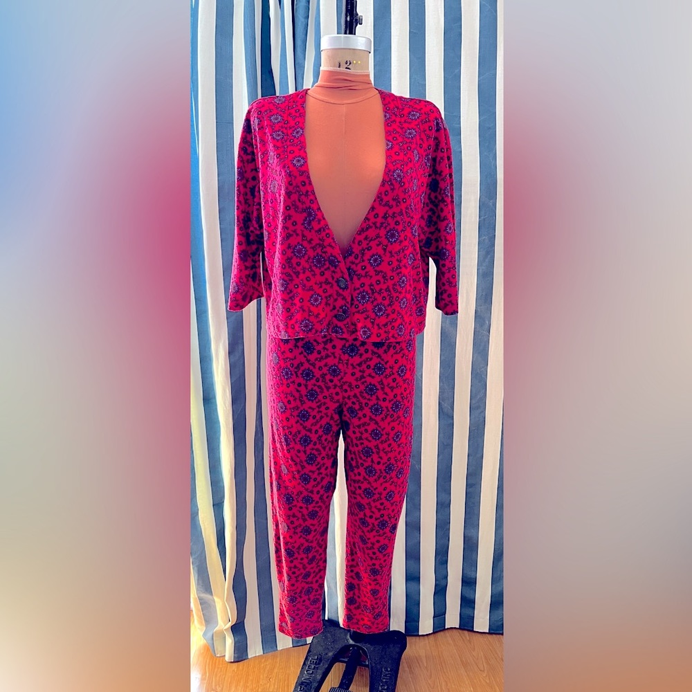 Adesso 80s/ early 90s cotton knit set